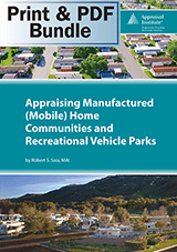 Book Cover for Appraising Manufactured (Mobile) Home Communities and RV Parks - Print + PDF Bundle